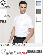 K543 - Men's Short Sleeve Easy-Care Cotton Poplin Shirt